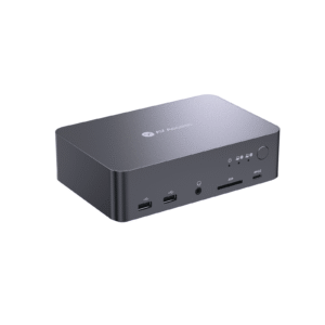 iDock C20 USB-C KVM Switch Docking Station for 2 Laptops, 4K Dual Monitor Design, 60W Charging for Each PC, 1G Ethernet, EDID Emulation            iDock C20