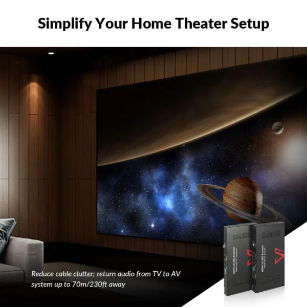 4K HDMI Extender with ARC, HDBaseT Extender w/ SPDIF Audio Extension, 2-Way IR, CEC, PoC & RS232, Ideal for Home Theater         4KEX70-ARC-H2 - Image 7