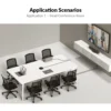 AnyCo V8 All-in-One Video Bar w/ 4K AI Tracking Camera, 4-Mic Array, Dual Stereo Speakers, Works with Cascaded Mics for Large Conference Room - Image 4