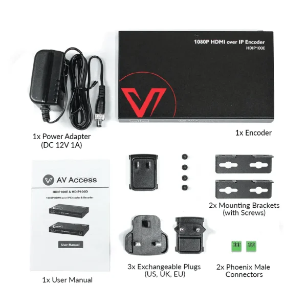 Zero-Configuration 1080P AV over IP Encoder w/ Video Wall & Visual Control           HDIP100E - Image 6